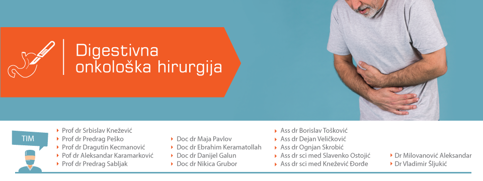 digestivna onkološka hirurgija-tim lekara